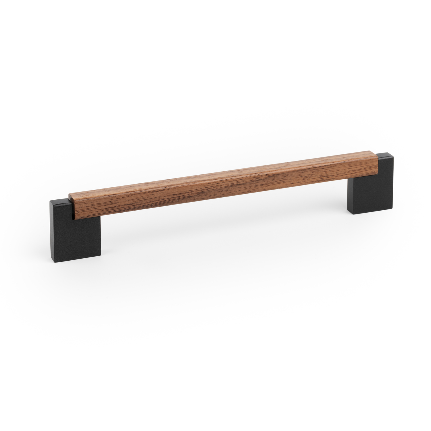 Greep DUO BA160 L194.6 hout / aluminium zwart / walnoot